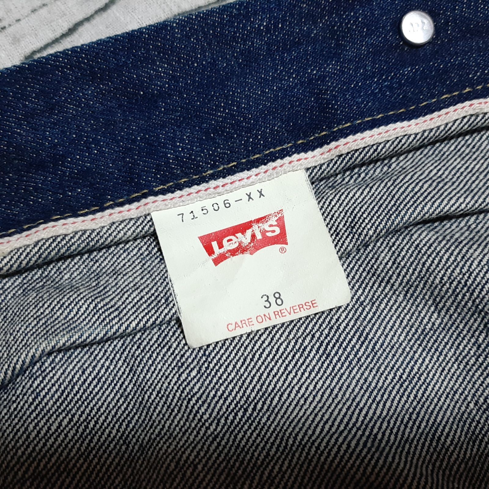 size 38】4つボタン 大戦 Levi's 71506XX 99年 ファースト 日本製 90s