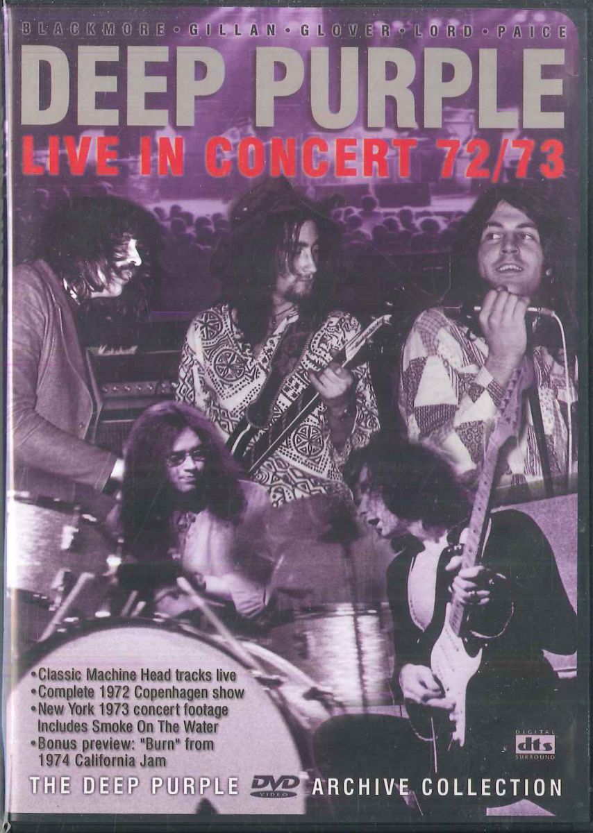 米、加DVD Deep Purple Live In Concert 72/73 EV301409 EAGLE VISION