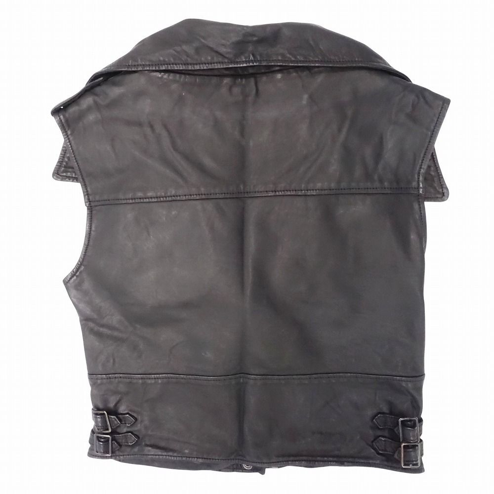 Sisii シシ ライダース ベスト カウレザー ジャケット ノースリーブ
