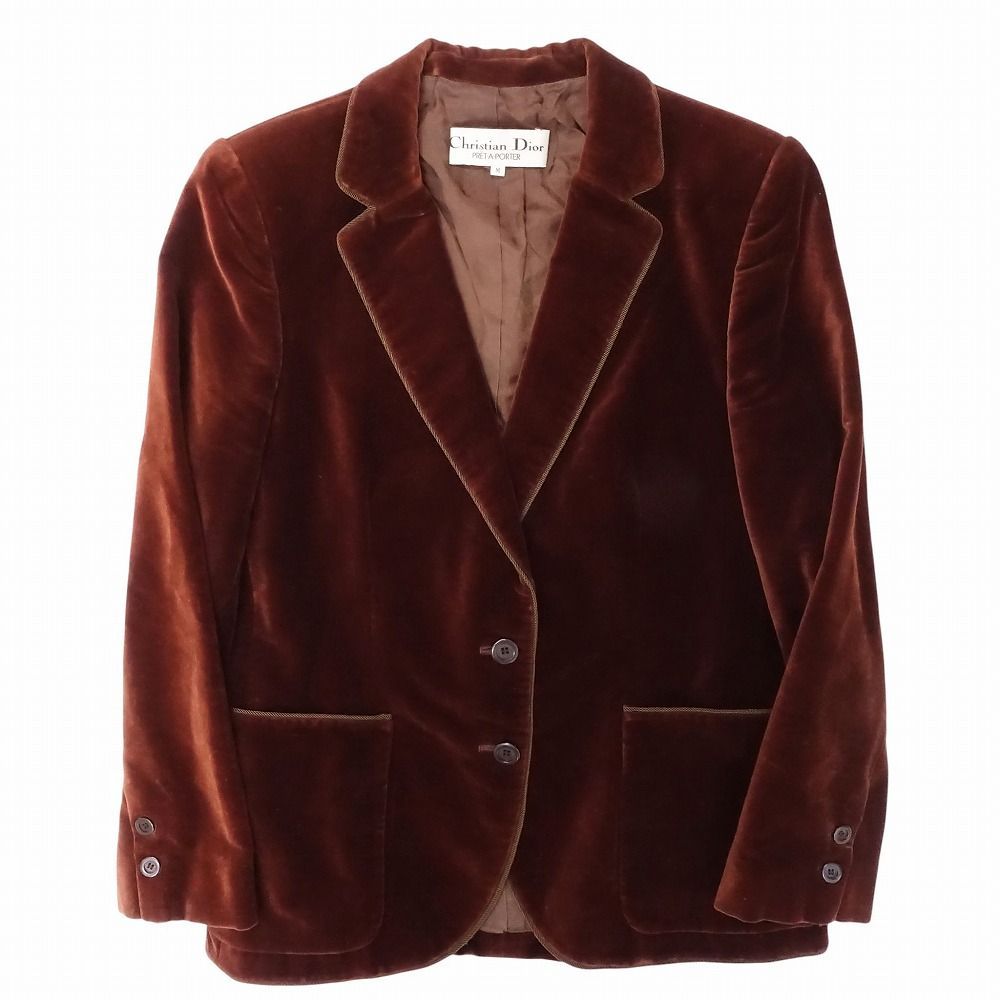 Christian Dior クリスチャンディオール ベロア テーラードジャケット
