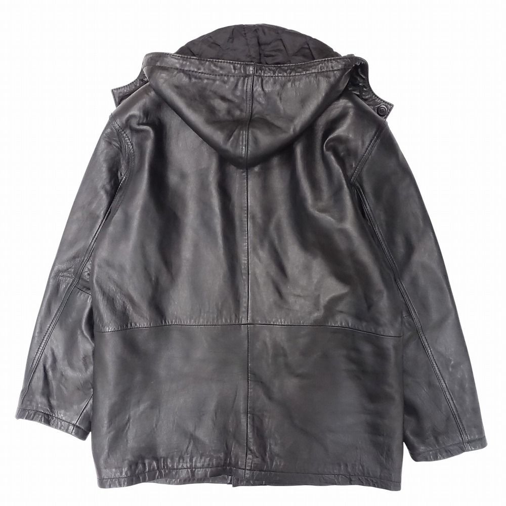 原宿マザー HARAJUKU MOTHER ラムスキン フード付き レザージャケット