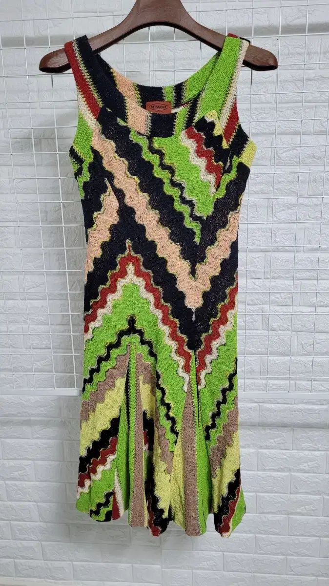 超希少限定生産MISSONI クロシェ編み ロングワンピース M