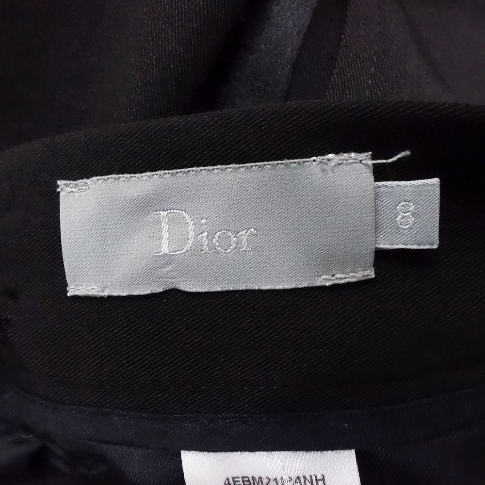  Dior homme ディオールオム キッズ サイドライン スラックス パンツ サイズ8 120 cm ブラック 長ズボン ロングパンツ ボトムス スパッツ