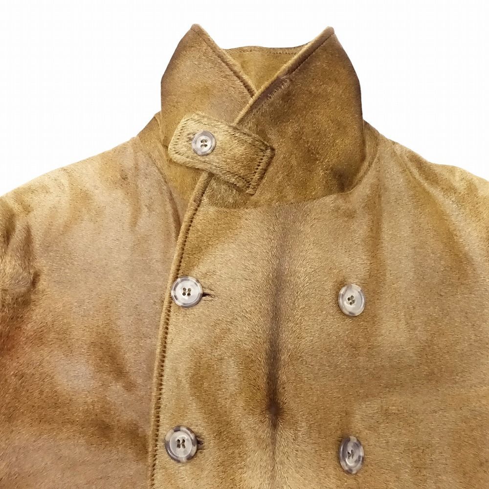 Gianfranco FERRE ジャンフランコフェレ 子牛革 ハラコ ダブルブレスト