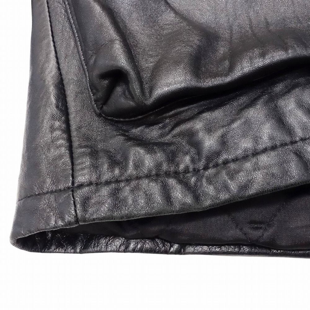 原宿マザー HARAJUKU MOTHER ラムスキン フード付き レザージャケット