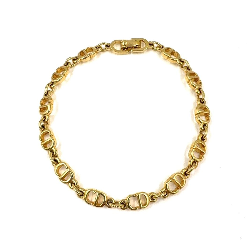 Christian Dior ロゴ GP ゴールド ブレスレット・バングル - メルカリ