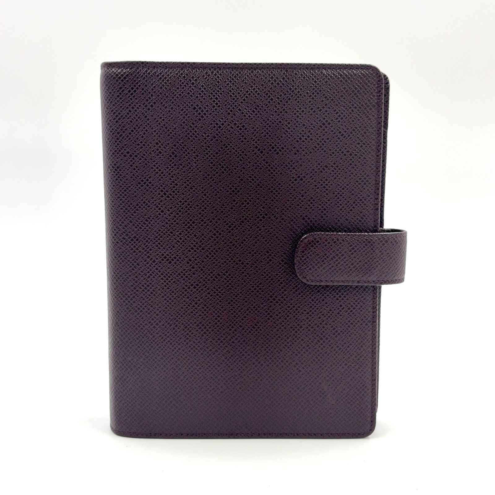 LOUIS VUITTON アジェンダMM レザー ブラウン タイガ アカジュー ゴールド R 20413