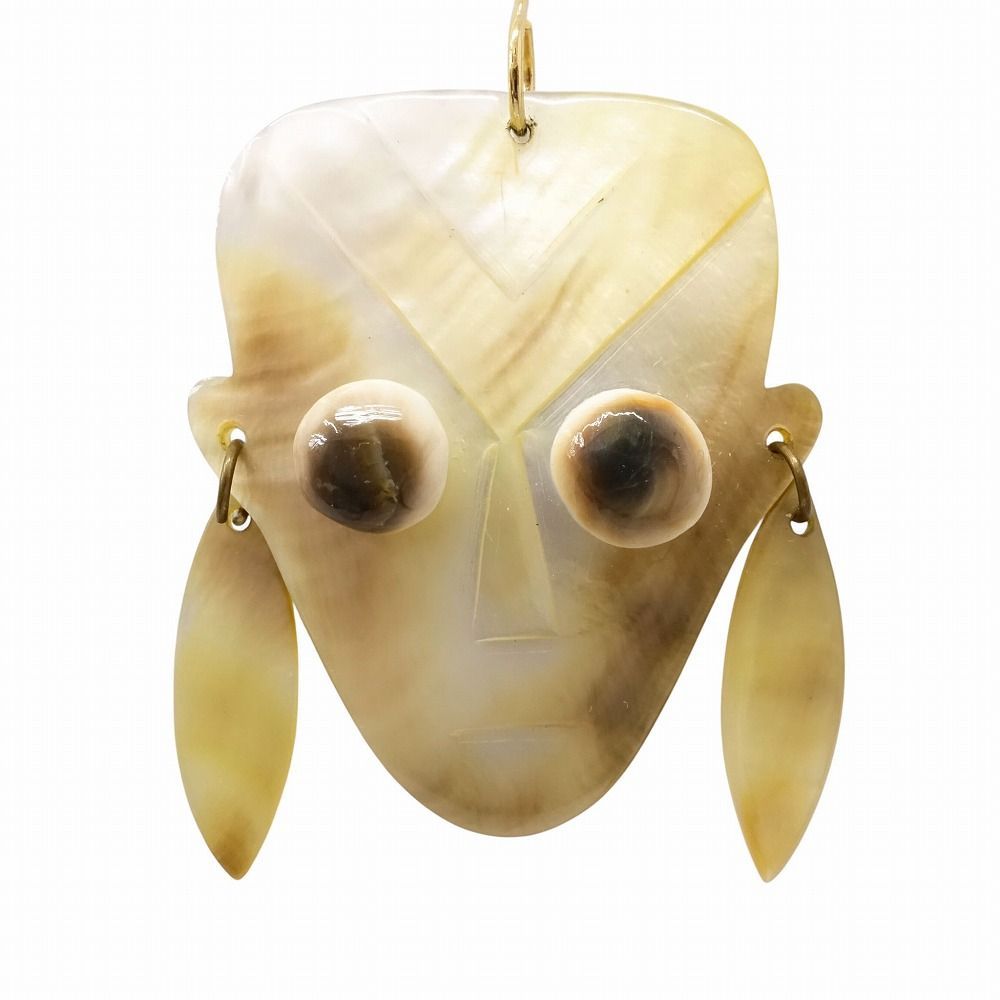 18ss FUMIKA UCHIDA フミカウチダ シェル ピアス 両耳用 フェイス