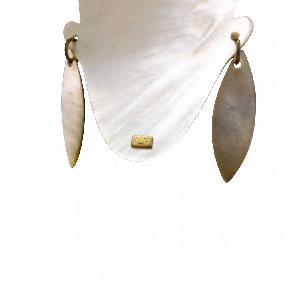 18ss FUMIKA UCHIDA フミカウチダ シェル ピアス 両耳用 フェイス