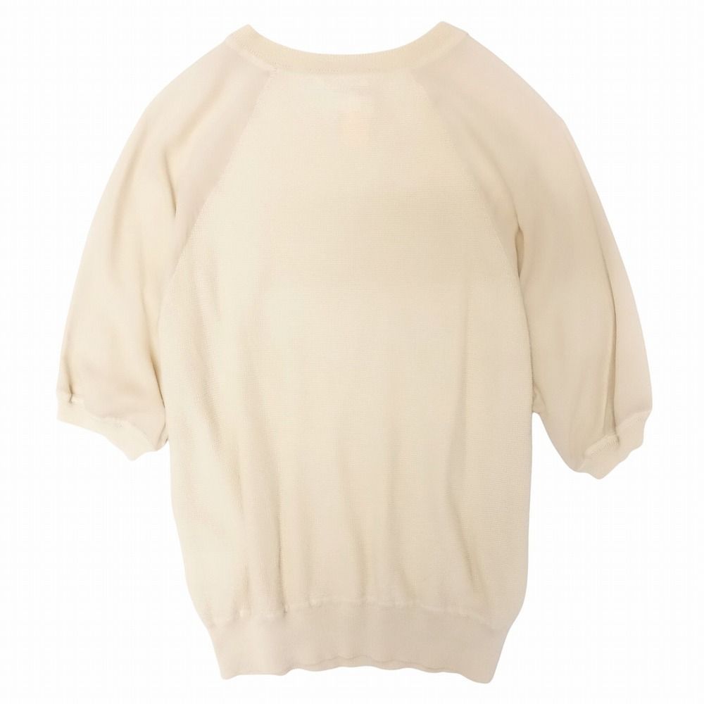 Chloe クロエ カシミヤ シルク オーバーサイズニット Chloe クロエ カシミヤ シルク 切替 ニット カットソー 七分袖 プル