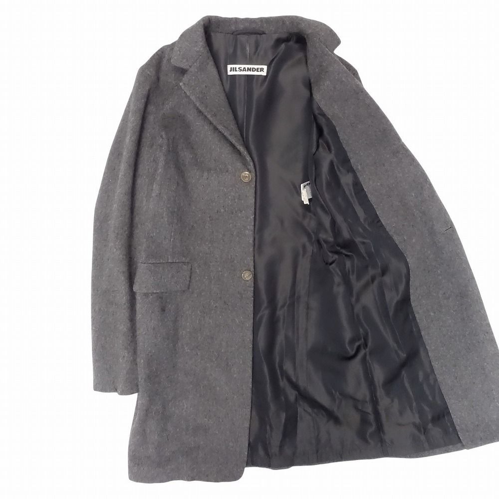 JIL SANDER ジルサンダー カシミヤ100％ チェスター コート ジャケット