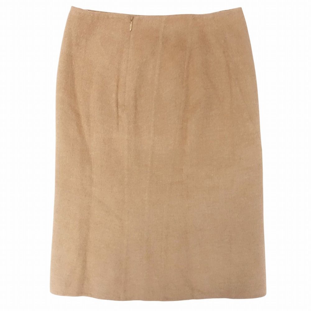 ジルサンダー　ウール素材　スカート　34 JIL SANDER ジルサンダー ひざ丈スカート 34(XXS位) ベージュ 【古着