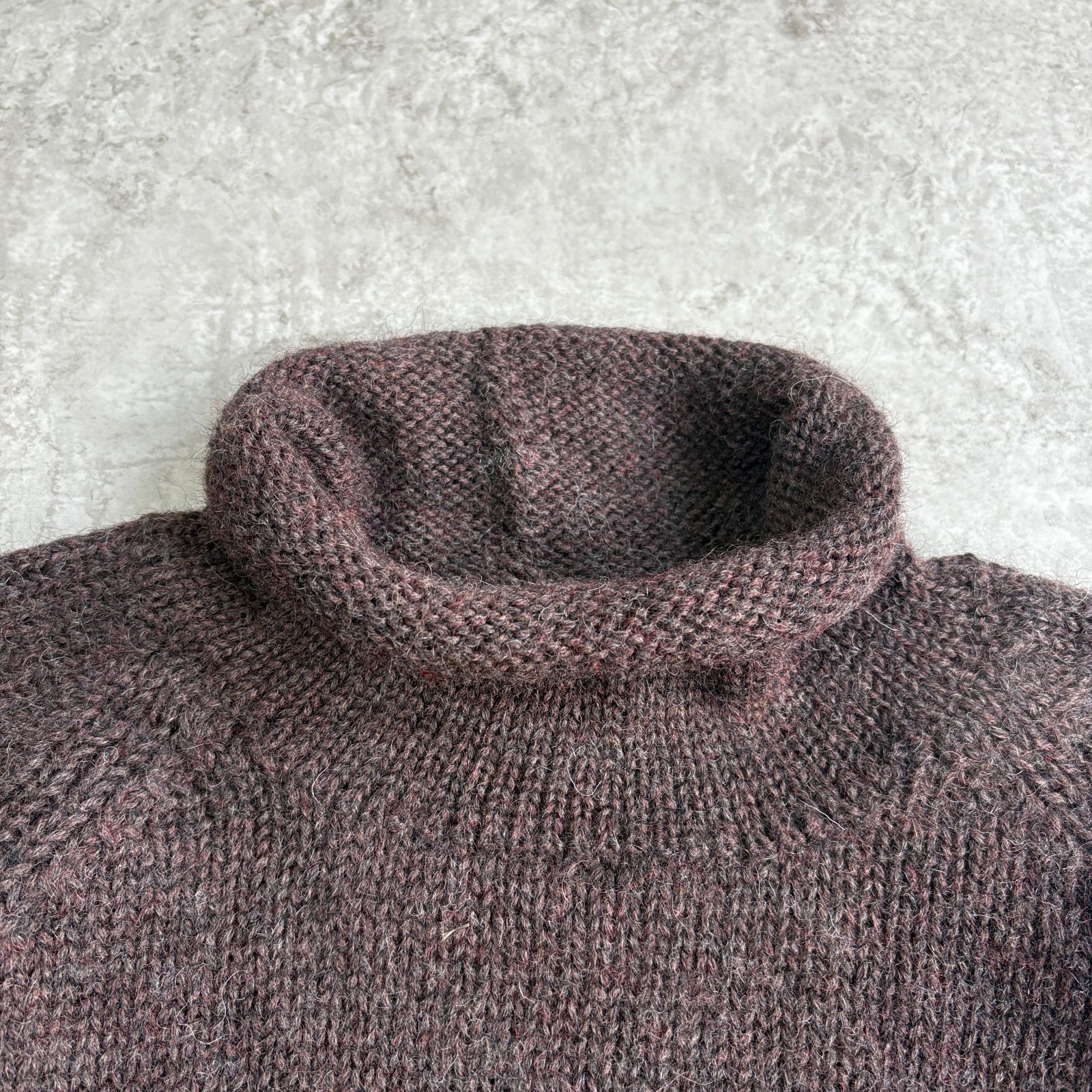 90s J.CREW Bottleneck Wool Knit 【 brown 】 Jクルー ジェイクルー