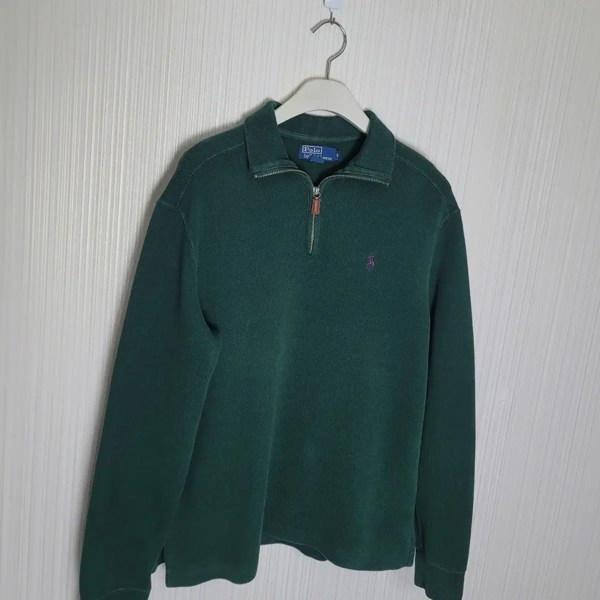95_ポロ ハーフジップアップ ニット スウェット ダークグリーン ラルフ