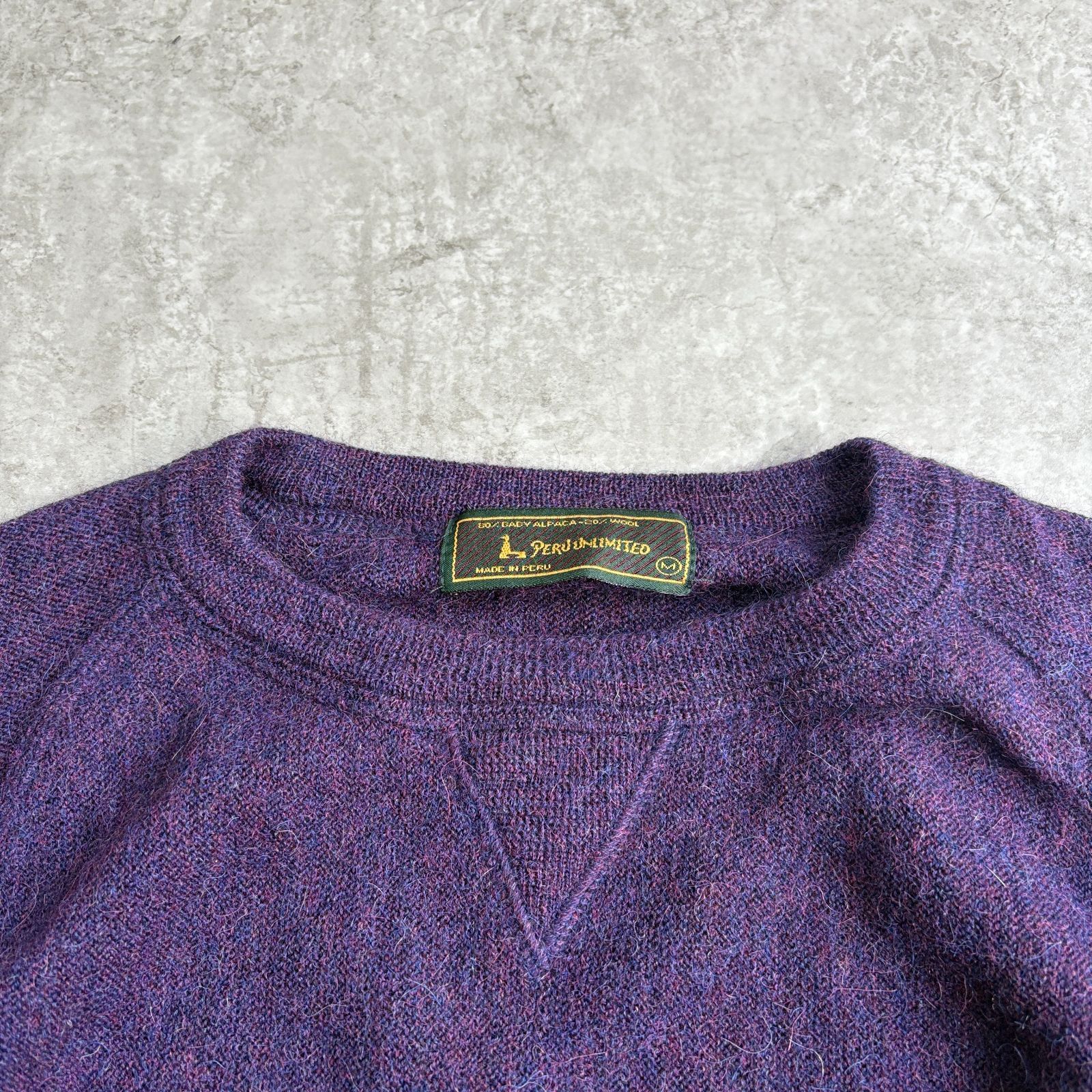 90~00s PERU UNLIMITED Alpaca Knit ペルーアンリミテッド アルパカ