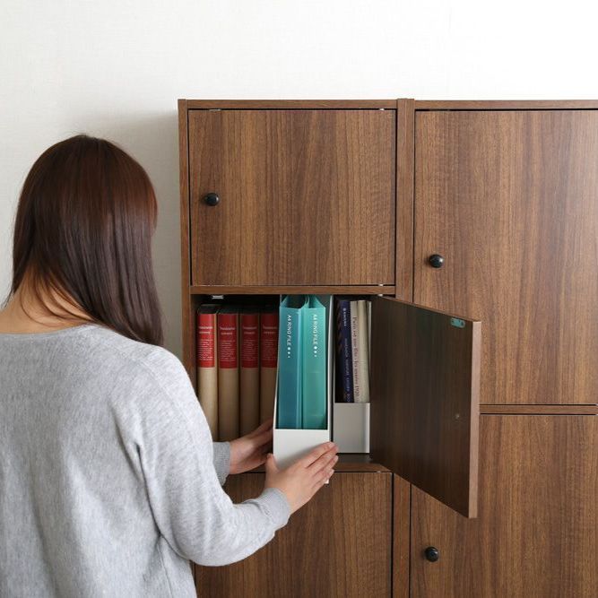 ♪扉付き マルチカラーボックス ［幅41✕171.5cm］ 収納ボックス 書類