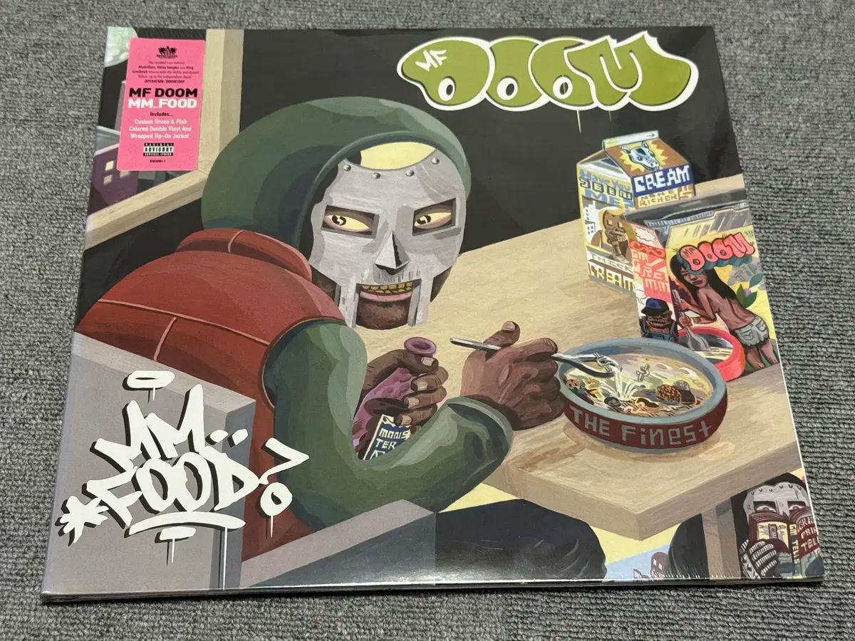 MF Doom エムエフ ドゥーム ー MM FOOD LP 緑 ピンク 色