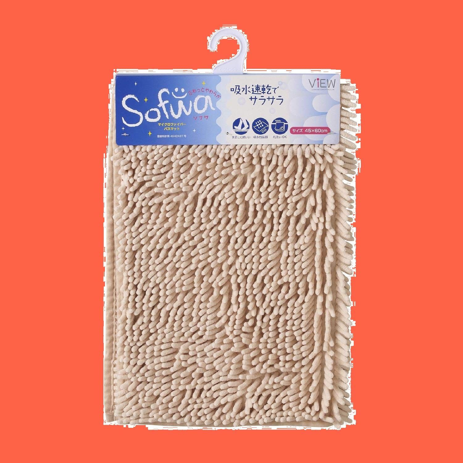 tax出品 45x60cm Mサイズ ベージュ 吸水 マイクロファイバー ソフワ 157419