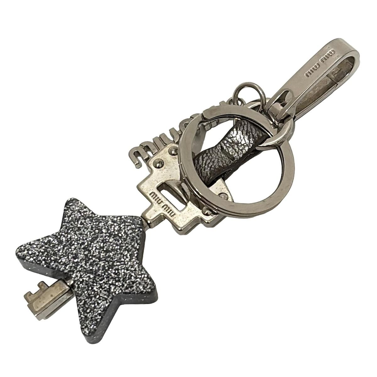 miumiu(ミュウミュウ) キーホルダー(チャーム) - シルバー