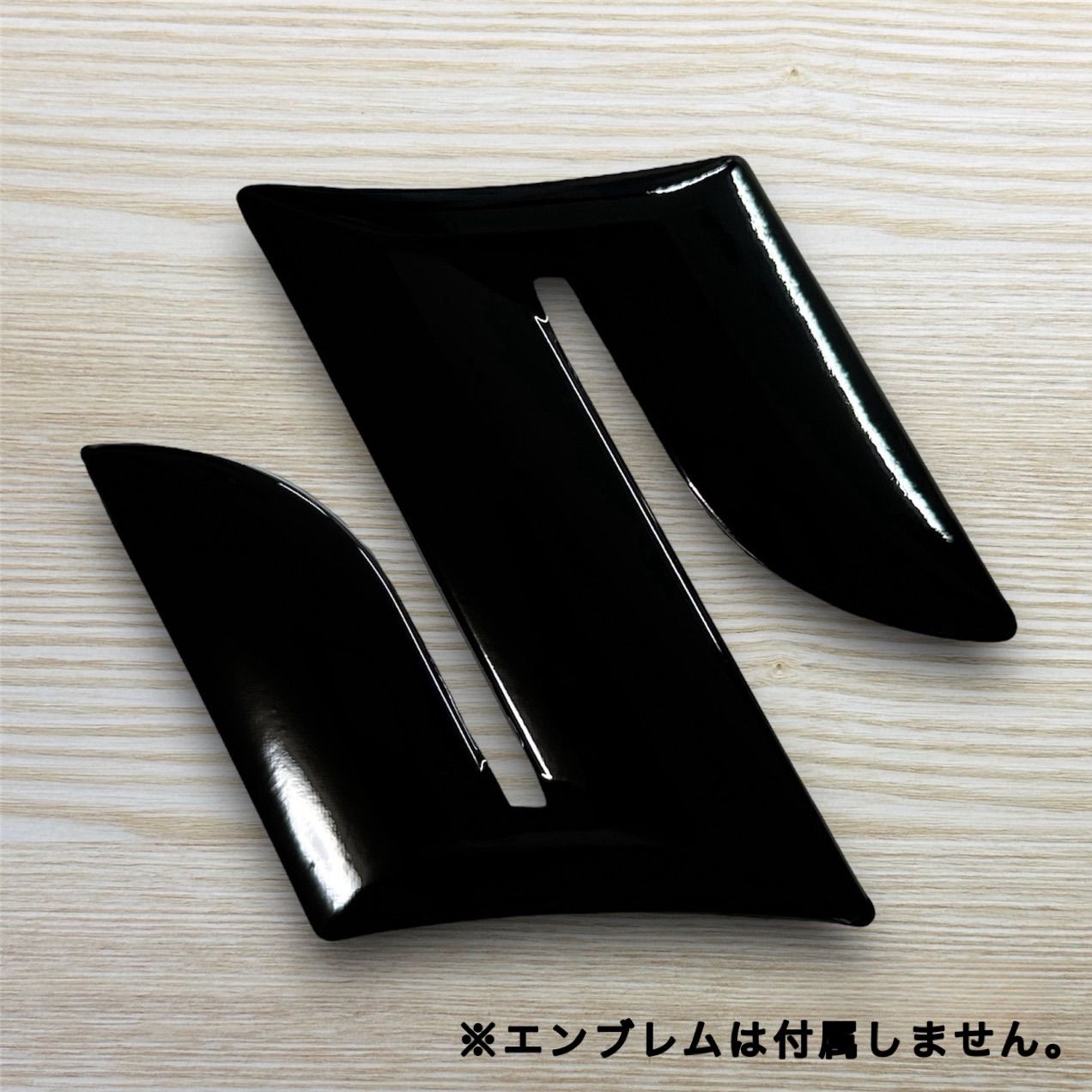 エンブレム ステッカー 10cm 3M製 艶ありピアノブラック スズキ SUZUKI 