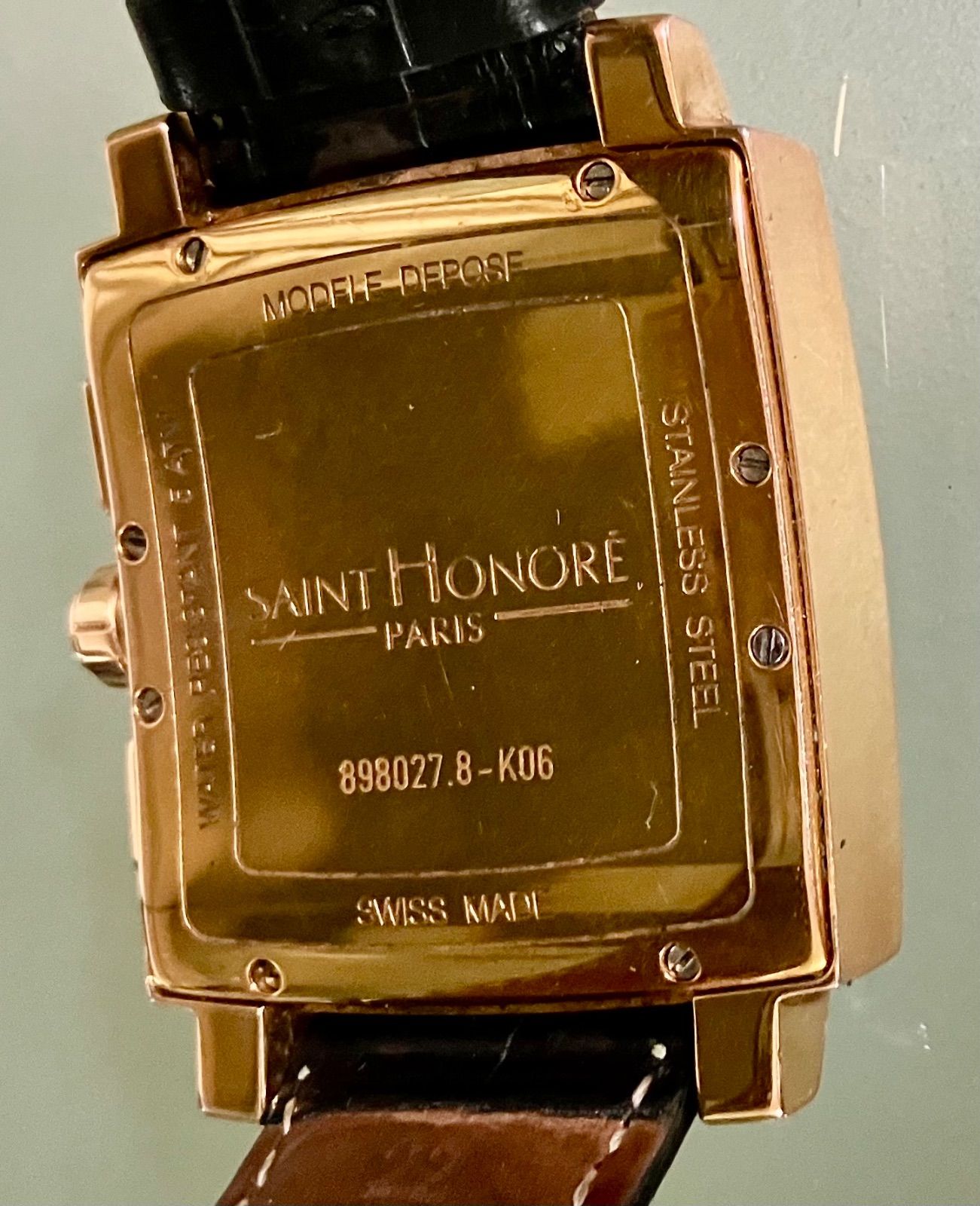 サントノーレ クオーツ 腕時計 クロノグラフ　SAINT HONORE ☆稼働品☆SAINT HONORE サントノーレ☆クロノグラフ☆QZ☆デイト