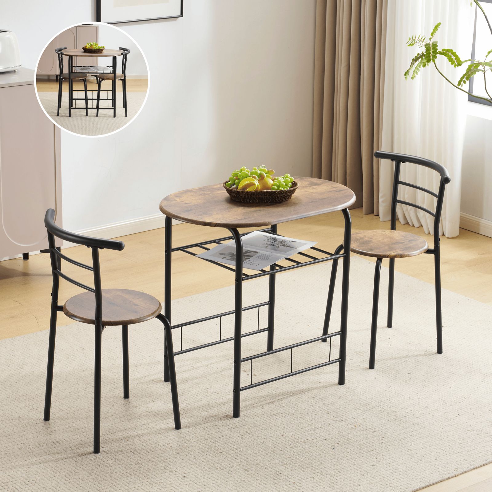 円形 ダイニング 3点セット ダイニングテーブル ダイニングセット 食卓