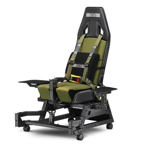 シムフライト Next Level Racing NLR-S 039 Flight Seat Pro Boeing Military Editionフレーム付きフライトシミュレーターシート ボーイング軍用機エディション