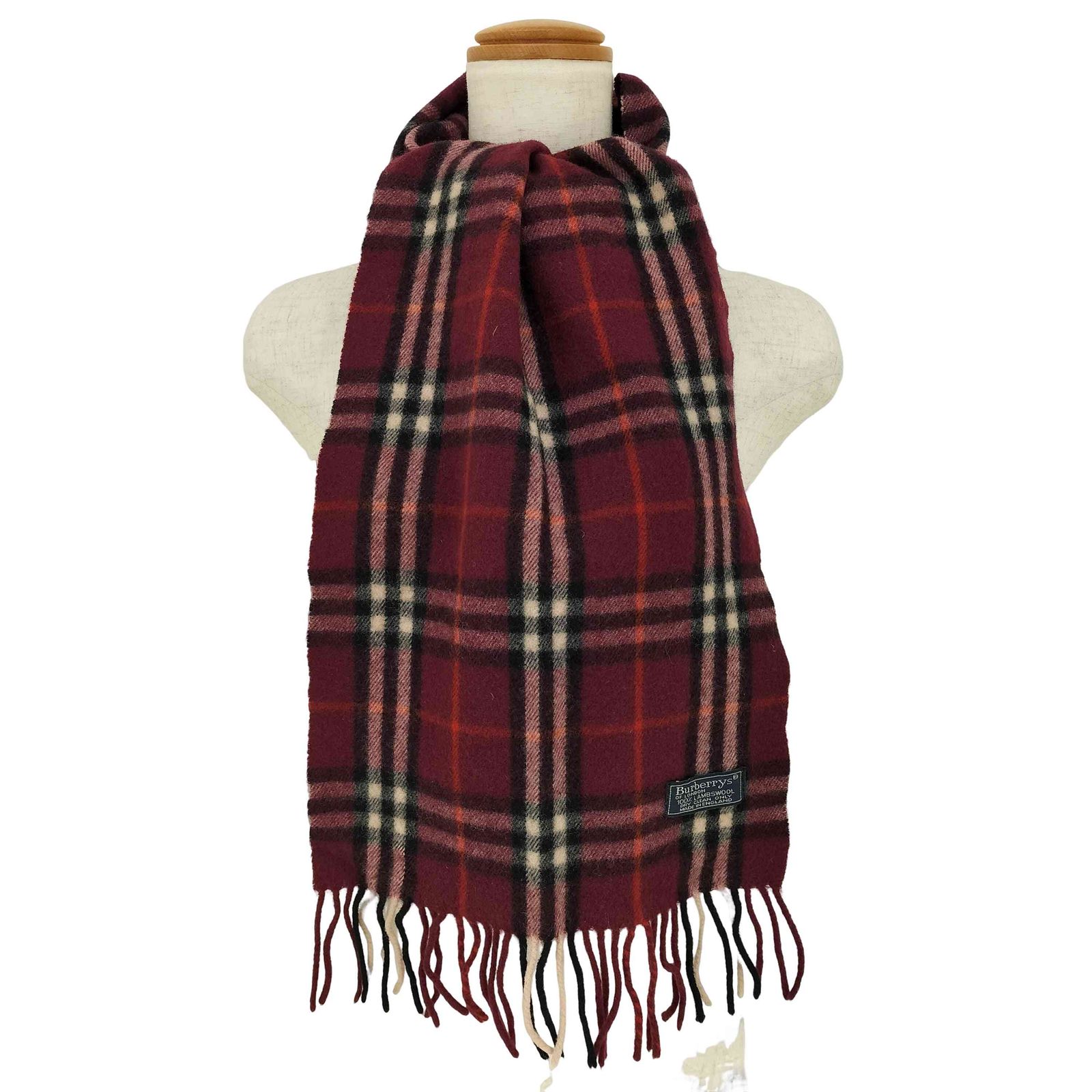 VivienneTAM赤色 フォクス毛皮コート 花柄裏地