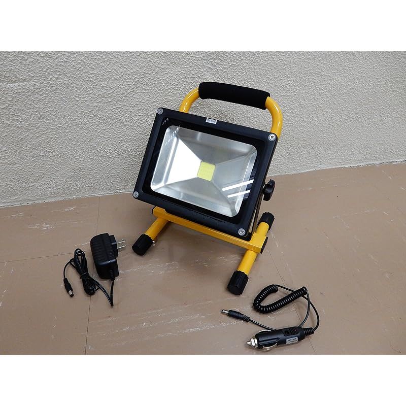 NEXcell ネクセル LED充電式投光器 台座マグネット付 GD-F 026-3 Y 20 W