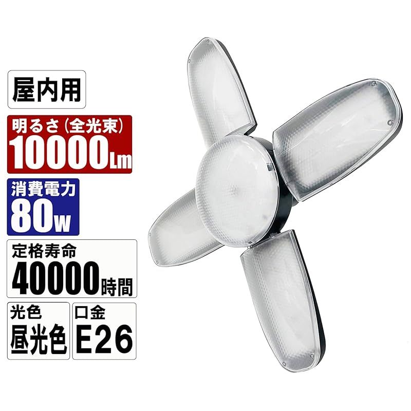 SK 11 エスケー11 LEDリーフライト2 屋内用 80 W 10000 lm 昼光色 SLL-80 W-ACN