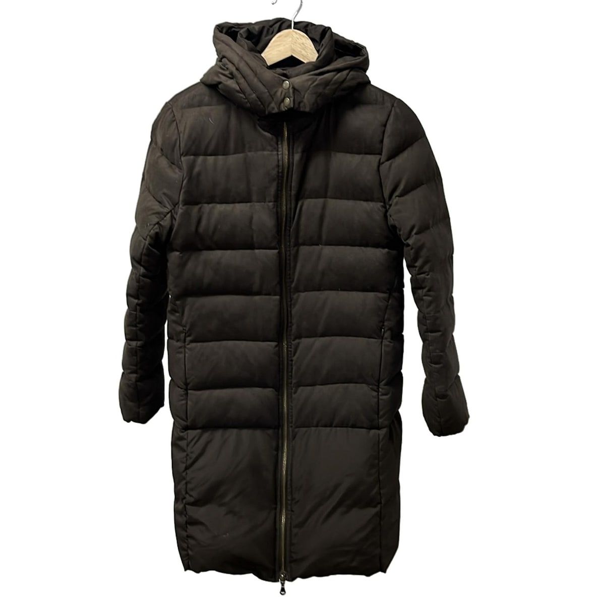 LOUNIE(ルーニィ) ダウンコート サイズ38 M レディース - ダークブラウン 長袖/ジップアップ/冬