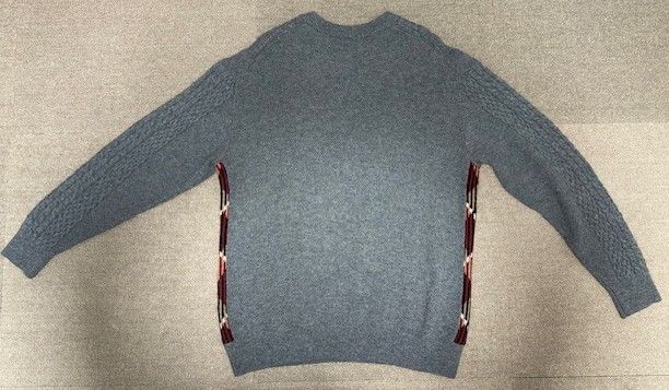 バーバリーブラックレーベル ニット Lサイズ グレー メンズ - メルカリ