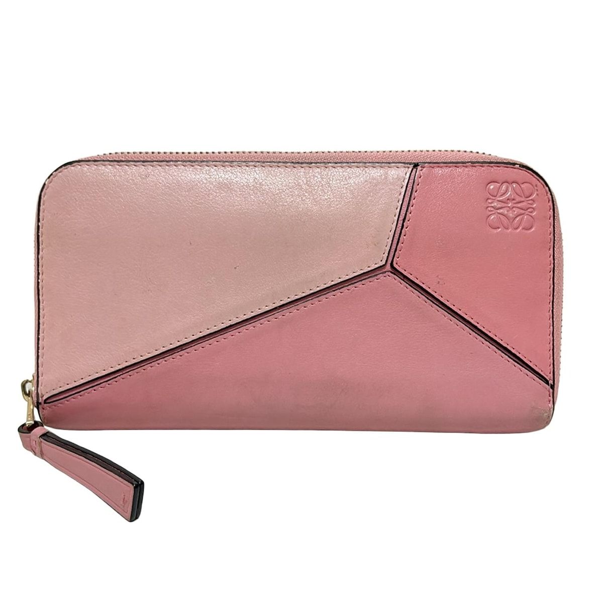 LOEWE(ロエベ) 長財布 パズル ピンク×ライトピンク レザー - メルカリ