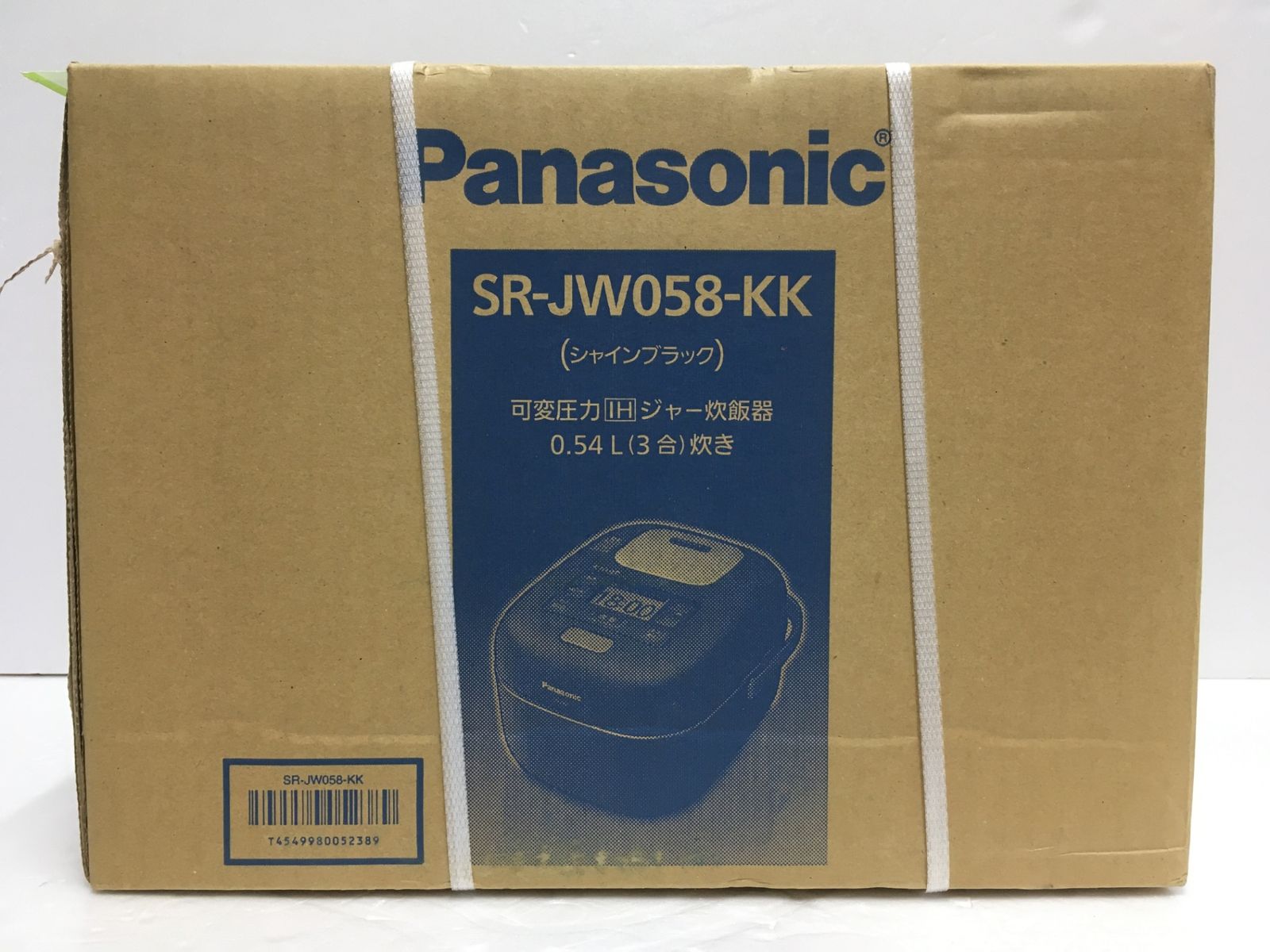 Panasonic 可変圧力IHジャー炊飯器 おどり炊き SR JW 058 KK シャインブラック 3合炊き 囗G