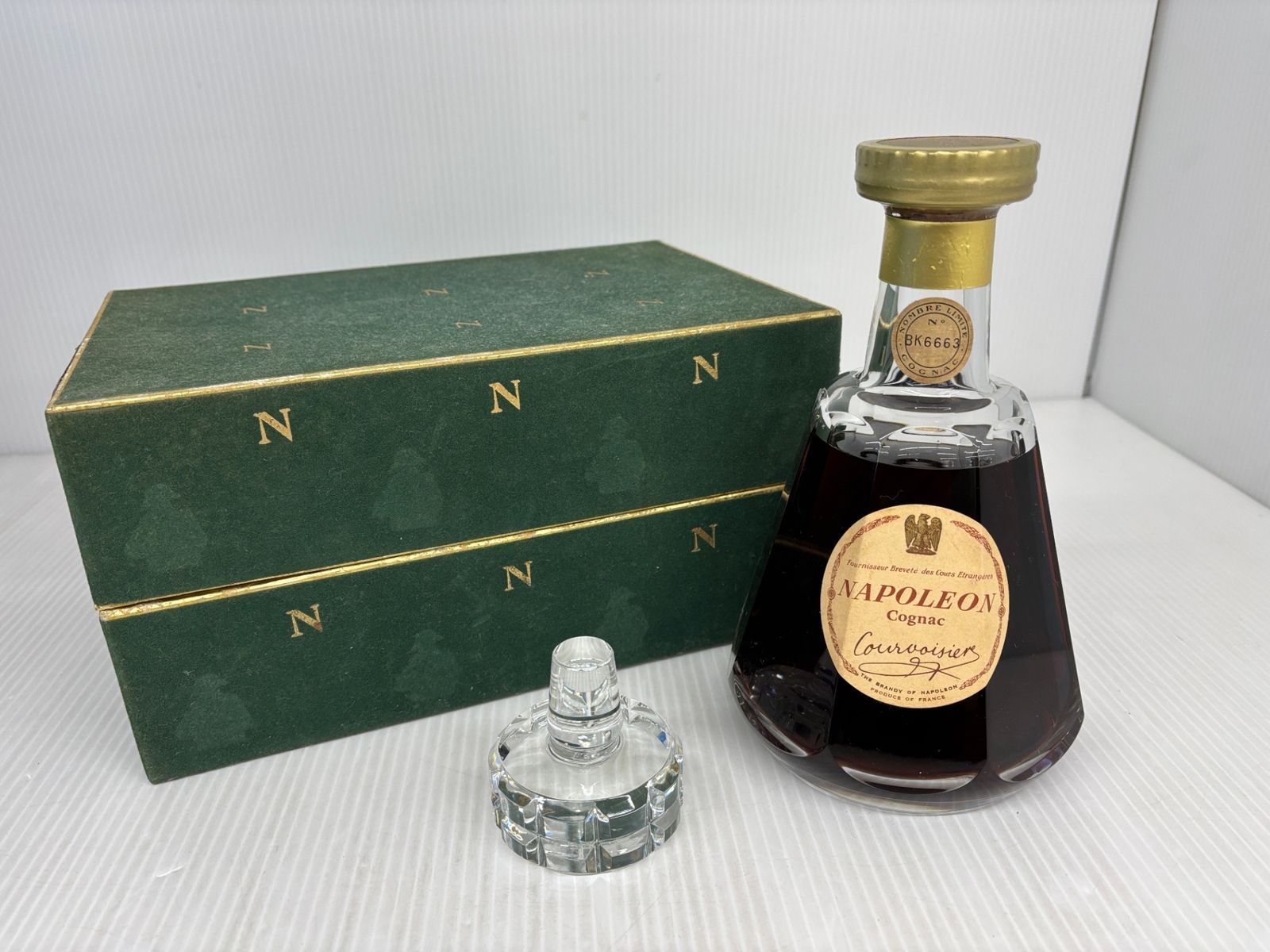 クルボアジェナポレオンバカラ COURVOISIER Napoleon Baccarat crystal decanter クルボアジェ