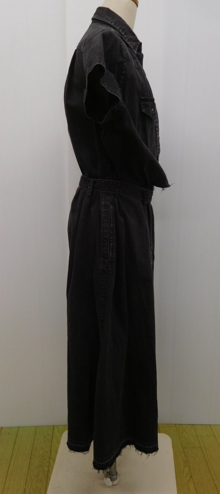 Sacai サカイ 半袖ワンピース 20-04930 ブラック コットン100％ 日本製