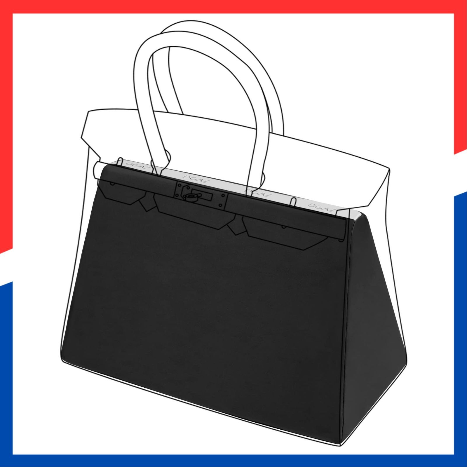 商品 Birkin 25 30 35 40 ハ ーキン適用 枕シェイパー バッグシェイパー Bags ブラック BK 形崩れ防止 バッグピロー DGAZ