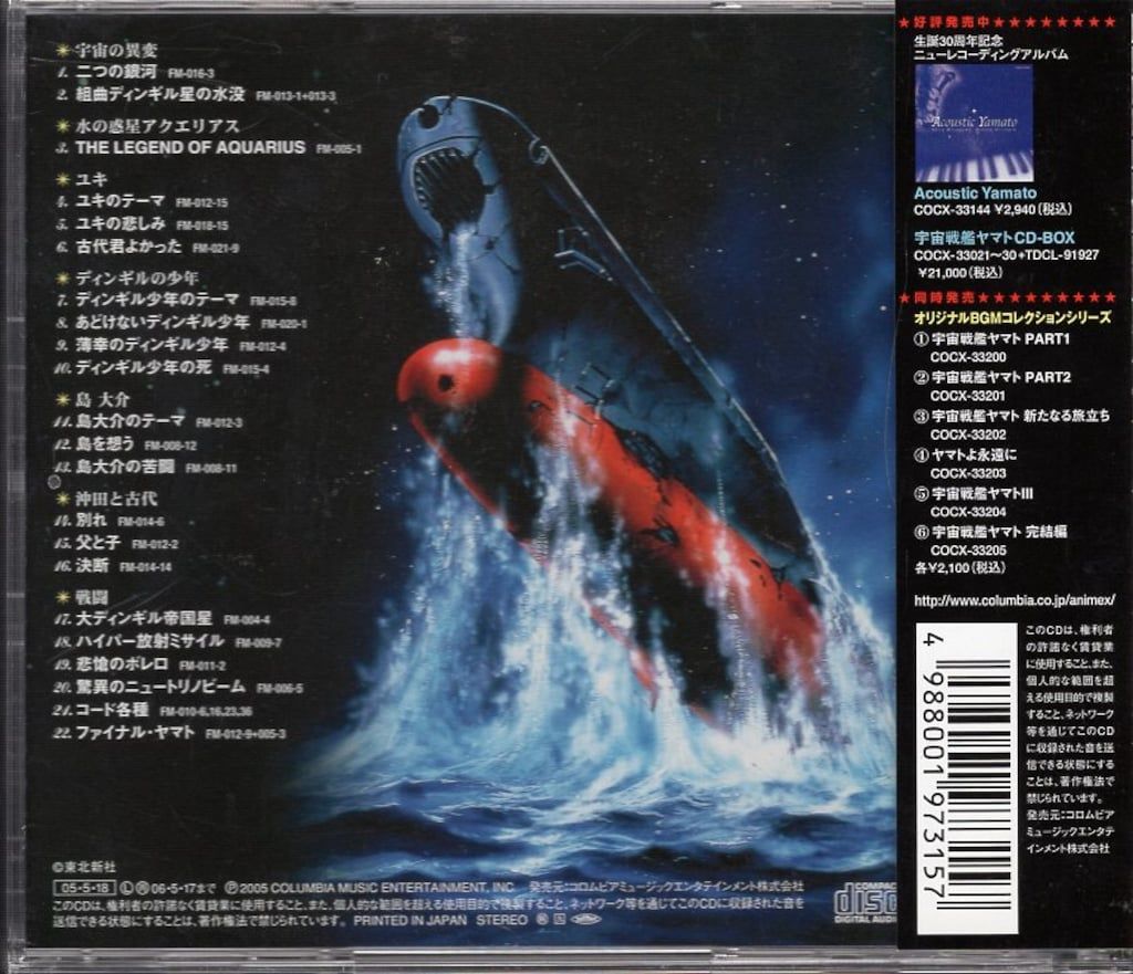 アニメCD 再販盤)宇宙戦艦ヤマト 完結編 オリジナルBGMコレクション
