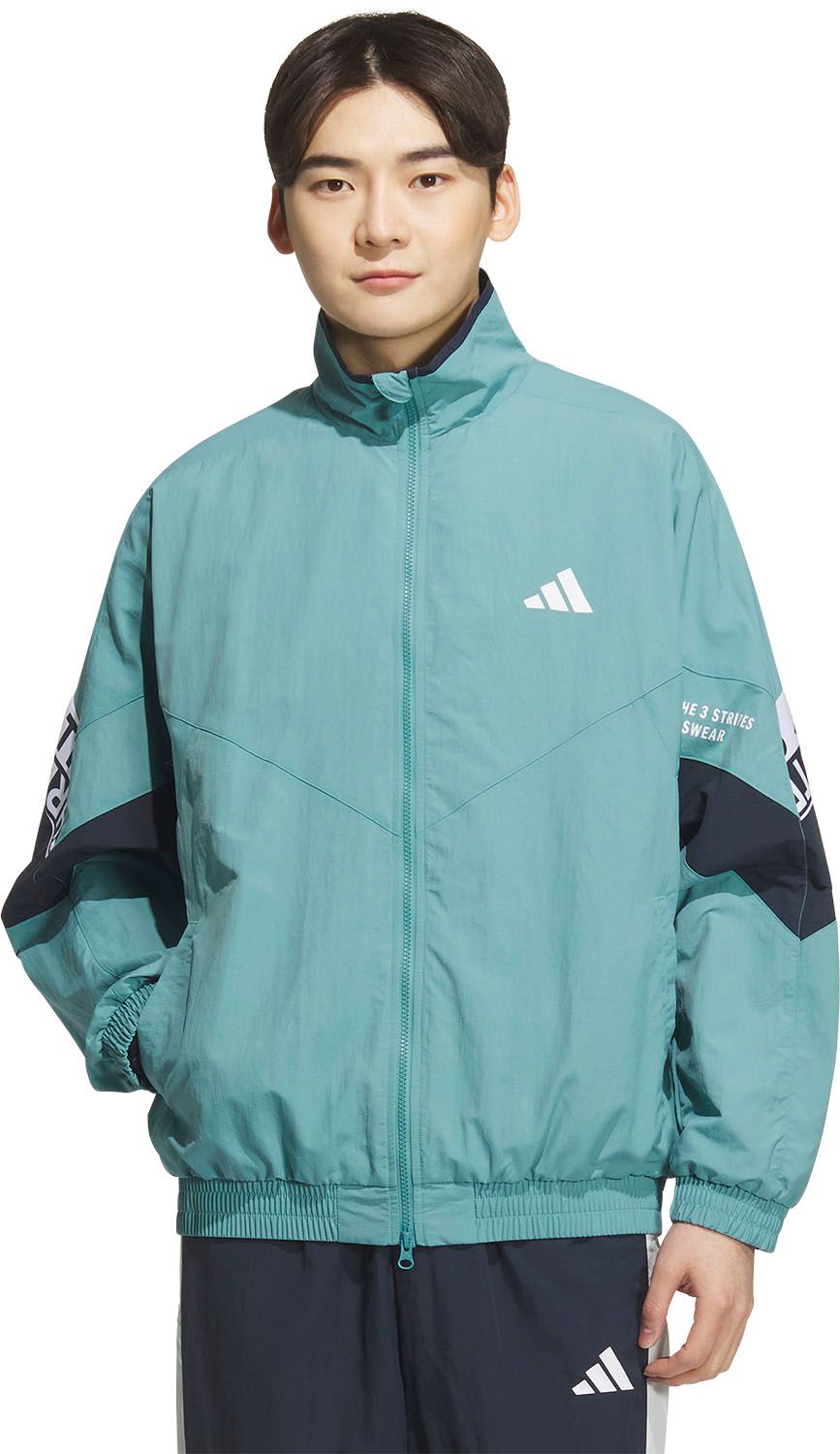 アディダス adidas ワーディングパック ルーズフィット メッシュ裏地付き ウーブンジャケット WM 005 KA 1263 パウダーティール