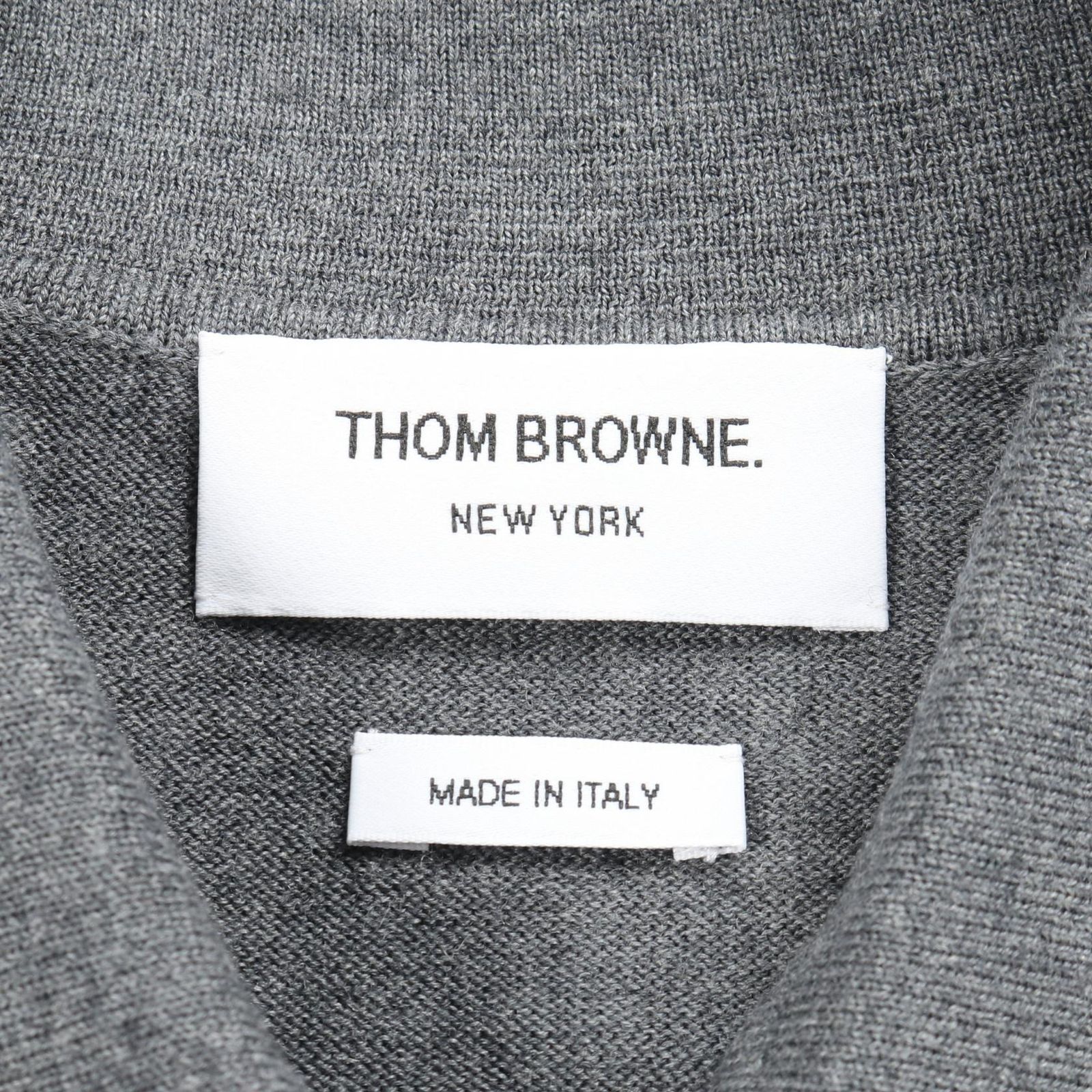 THOM BROWNE トムブラウン ニット ポロシャツ ユニセックス対応 ポロシャツ 