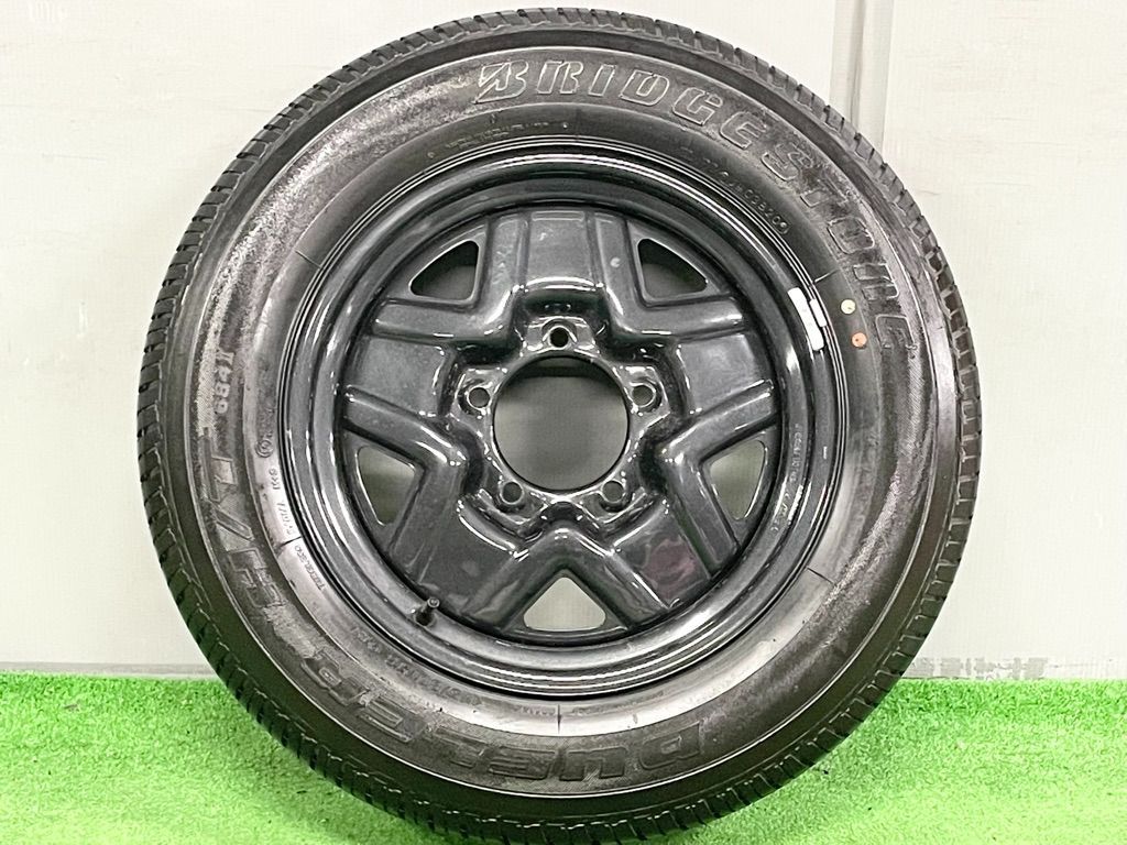 ︎ スペア用に スズキ JB 64 W ジムニー 16 in 5 J 22 PCD 139 7 1本 ブリヂストン デューラー H T 684 II 175 80 R 新車外し