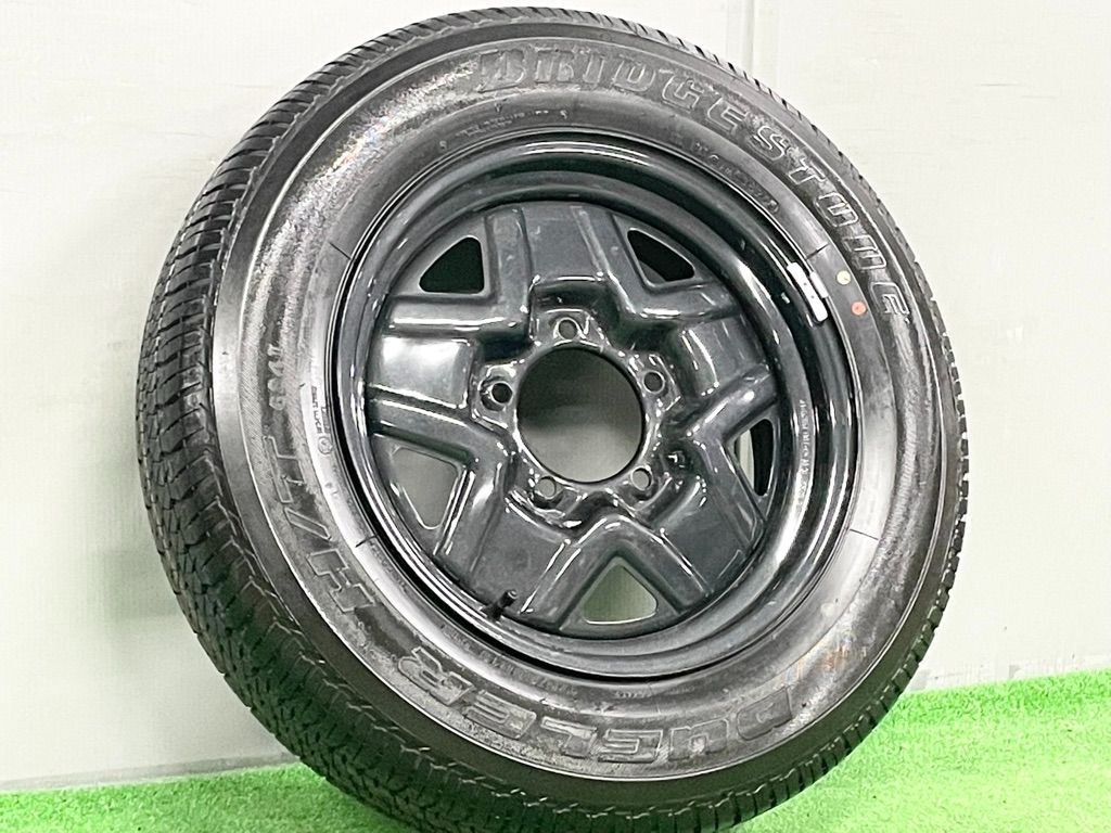 ︎ スペア用に スズキ JB 64 W ジムニー 16 in 5 J 22 PCD 139 7 1本 ブリヂストン デューラー H T 684 II 175 80 R 新車外し