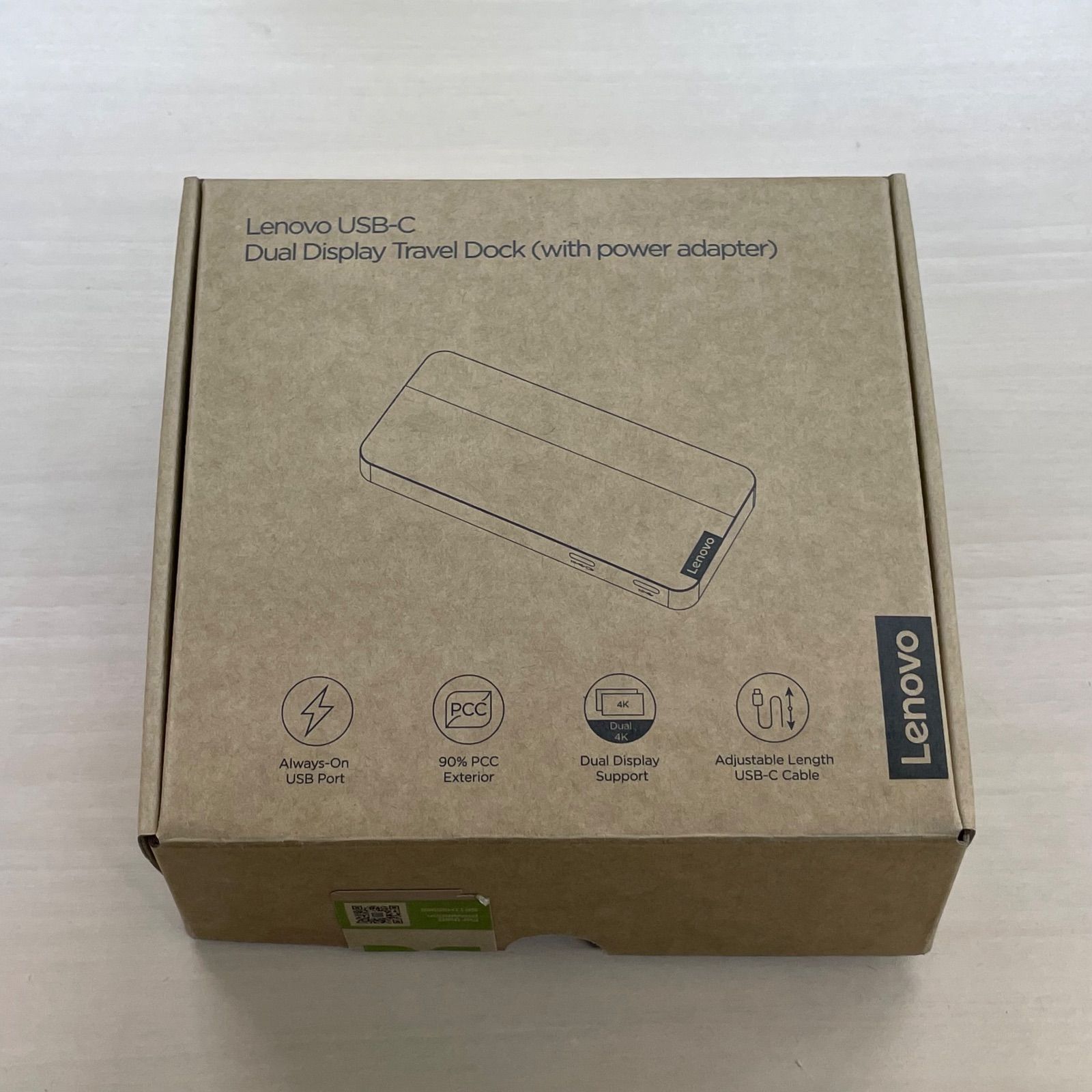 Lenovo USB Type C デュアルディスプレイ トラベルドック ACアダプターあり