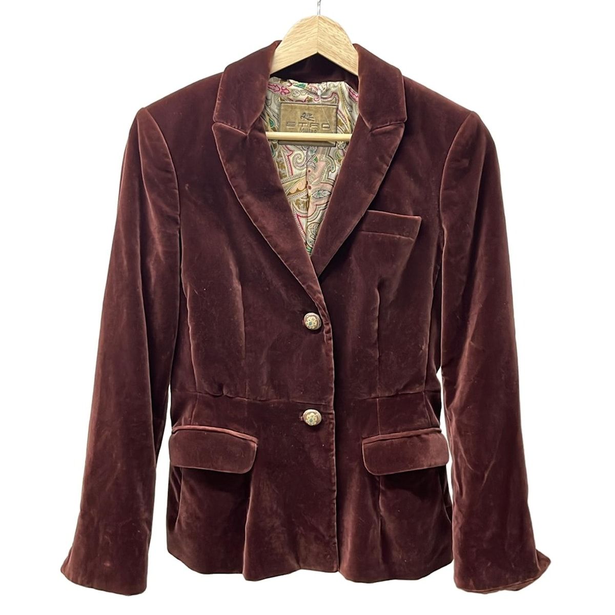 ETRO(エトロ) ジャケット サイズ40 M レディース - ボルドー 長袖