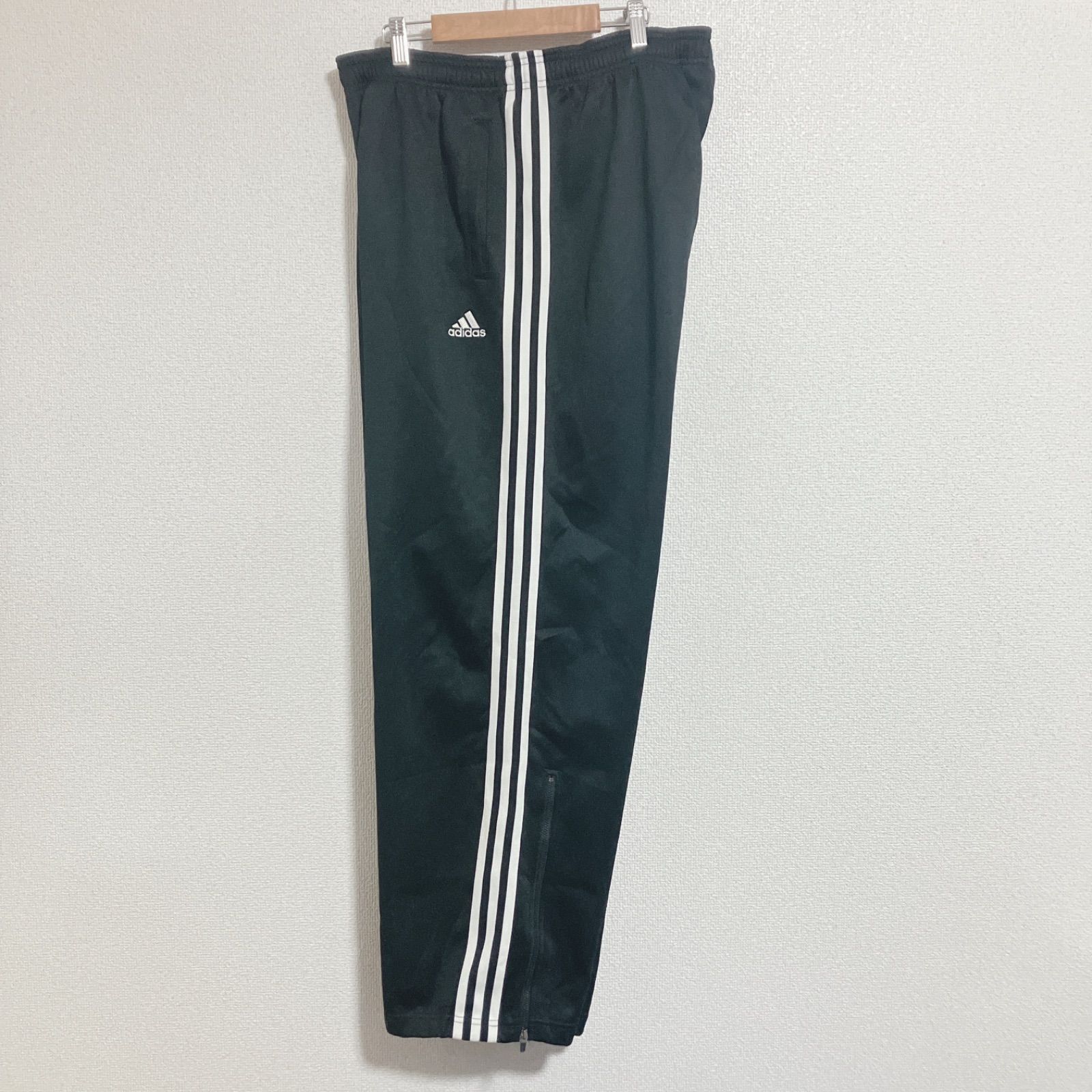 稀少】90s adidas アディダス ロゴ刺繍 ジャージパンツ 黒 XO - メルカリ