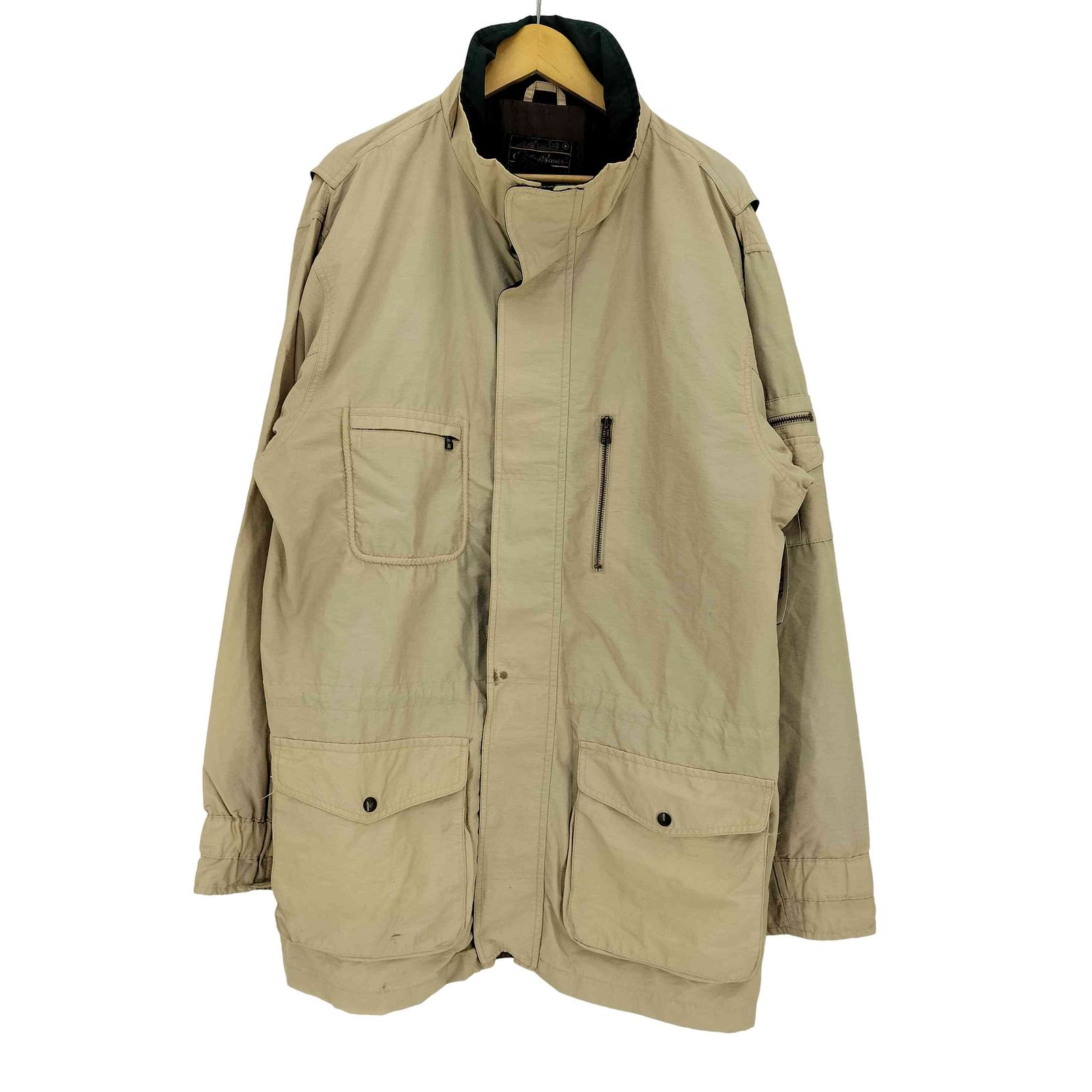 エディーバウアー Eddie Bauer 80s 黒タグ後期 袖切替 マルチポケット 