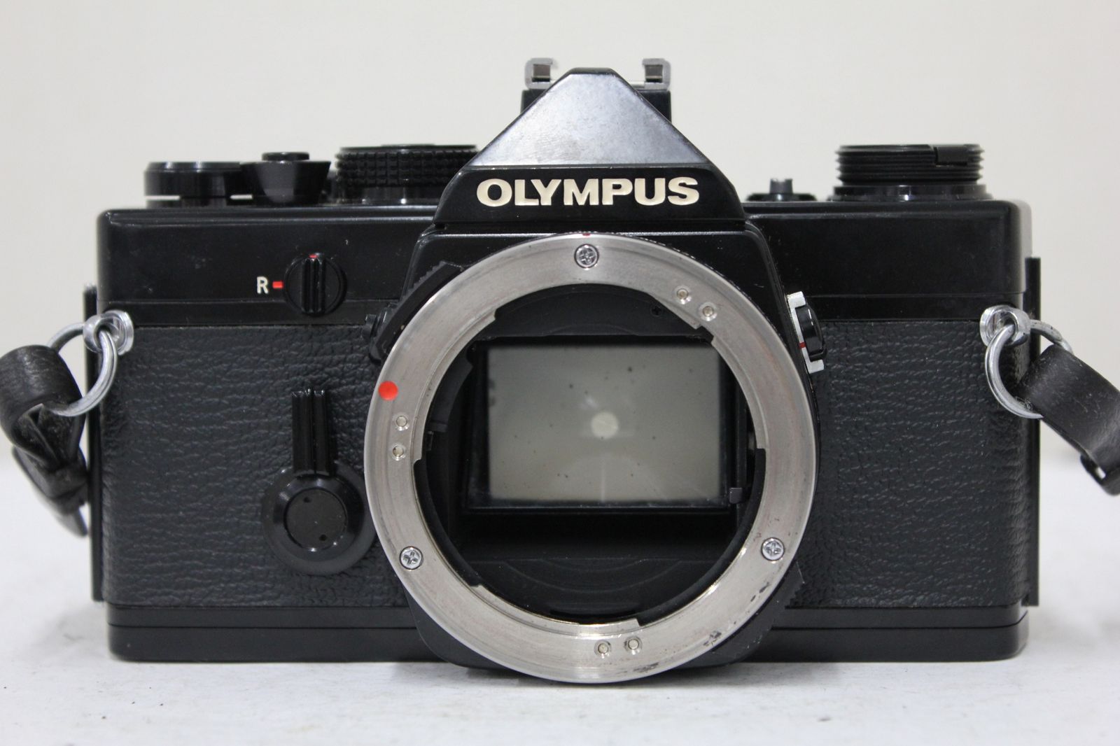 オリンパス Olympus OM 1 ブラック SYSTEM F ZUIKO AUTO S 50 mm 8 フード付き ボディレンズセット e 4278