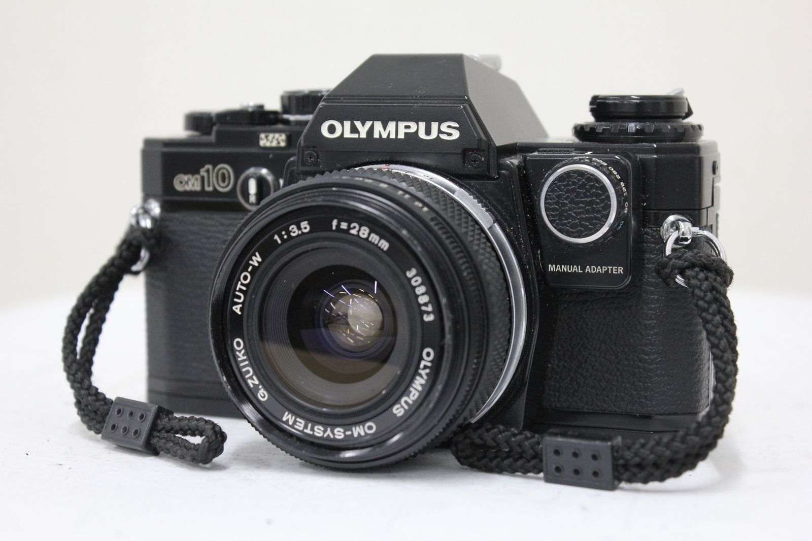 返品保証】 オリンパス Olympus OM10 ブラック G.Zuiko AUTO-W 28mm F3