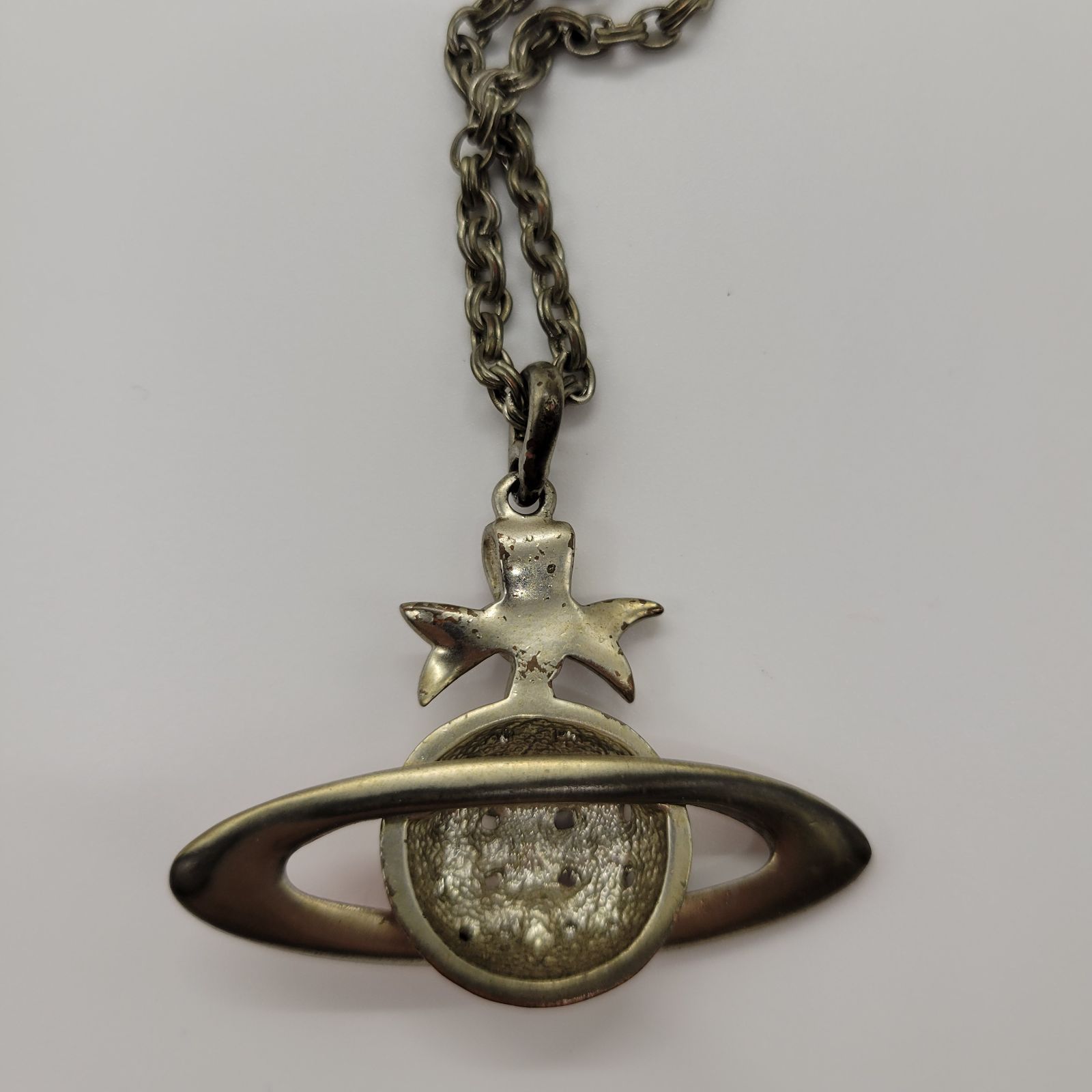 Vivienne Westwood ヴィンテージ オーブ ネックレス レッド×ゴールド