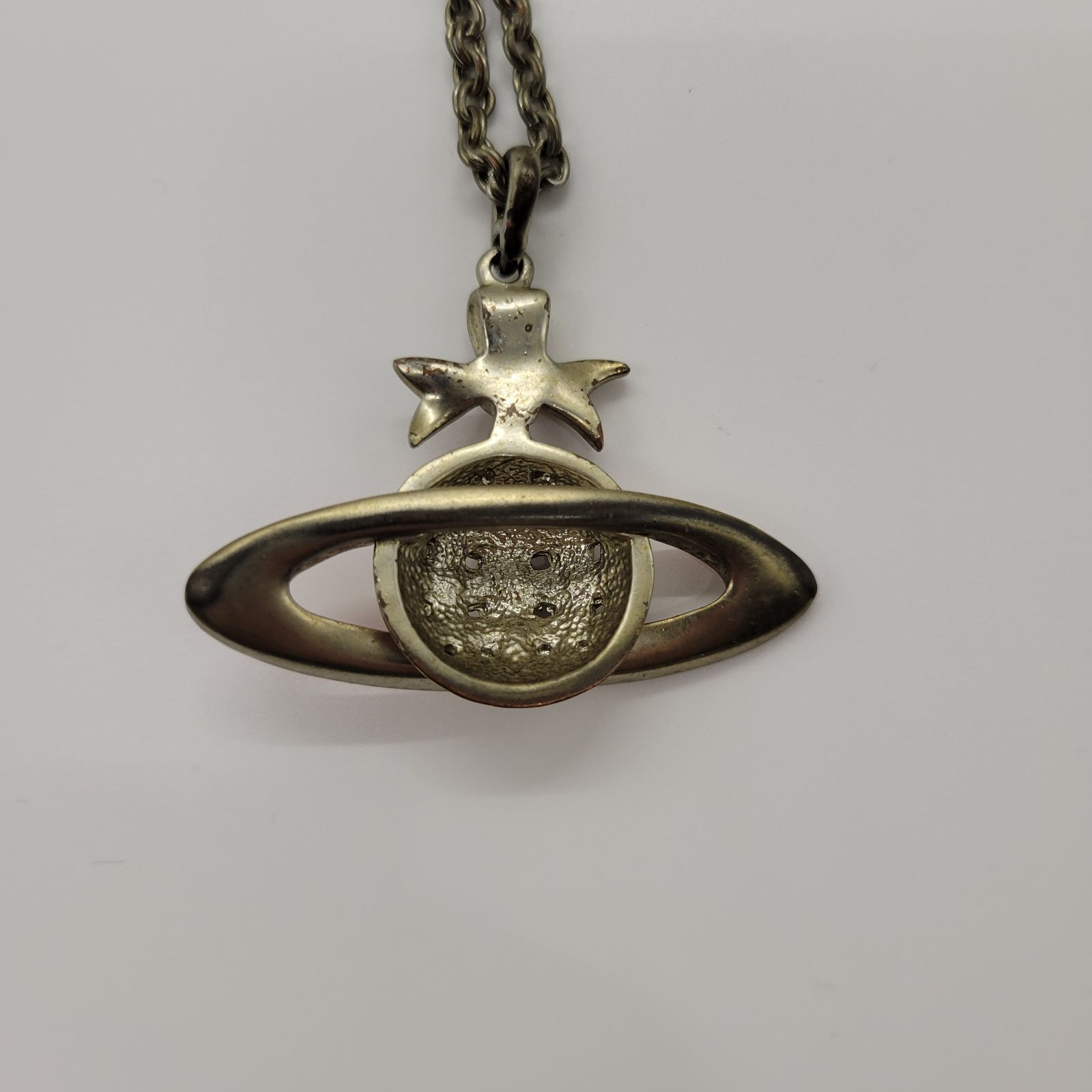 Vivienne Westwood ヴィンテージ オーブ ネックレス レッド×ゴールド